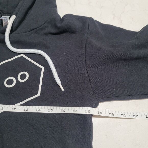 Youtube Gaming Heart Logo Made In USA Black Hoodie M EUC Video Gamer Streamer - Picture 2 of 8